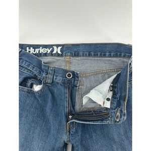 Hurley Jeans Mens 30 Blue Denim Straight Leg 5-Pocket Everyday Comfort